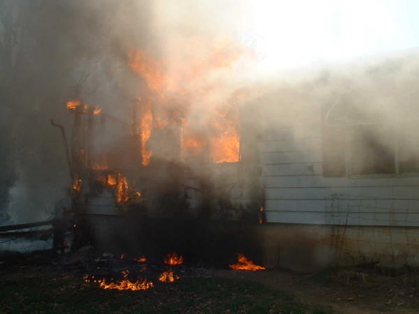 House fire on Barren Road.