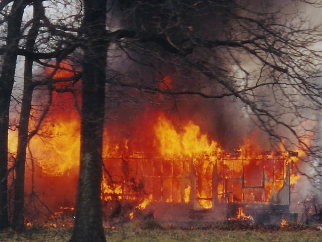 A mobile home fire on West Ridge Road.