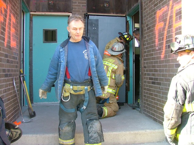 Captain Robert Morris (FDNY) teaching forcible entry at FDIC.