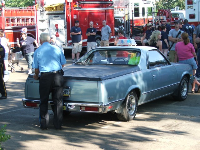 President Willard Ayers preparing to direct traffic at the Freedom Fest.