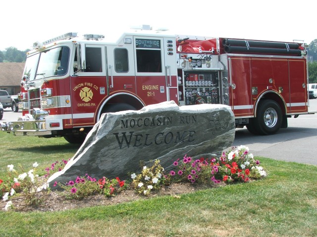 Engine 21-2 on display at our golf tournament.