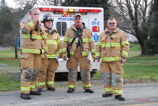 (L-R): Past Chief Allen Fowler, Rising Sun Past Chief Bill Ewing, Past Chief Rich Terry, and Past President Larry Groseclose.