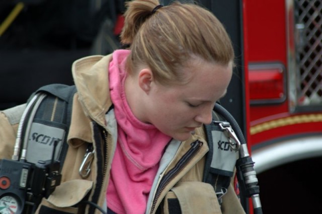 Firefighter Michelle Smith.