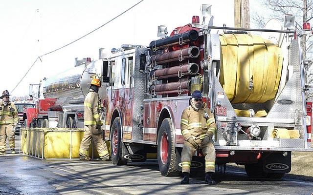 Water supply at a Rising Sun house fire on Stevens Road.