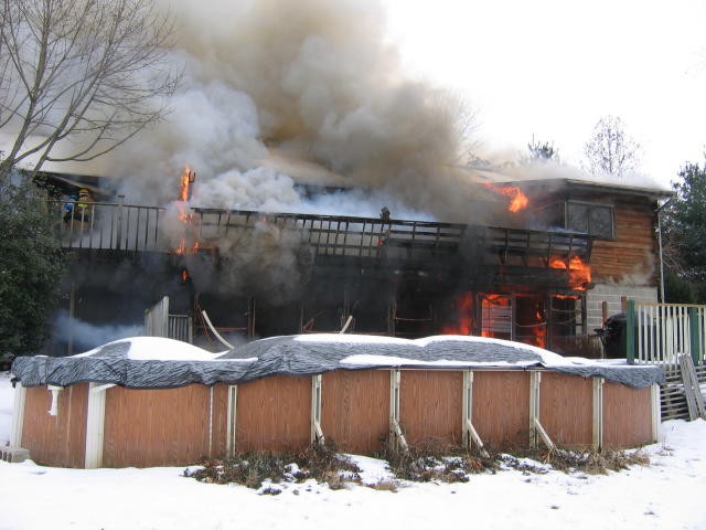 A house fire on Rosehill Avenue in West Grove.