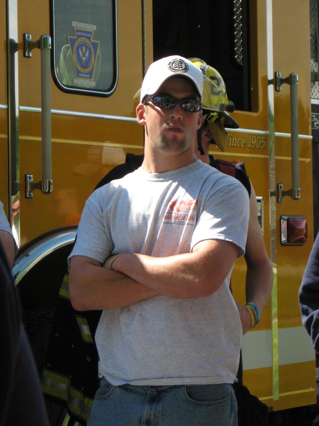 Firefighter Andy McCullin.