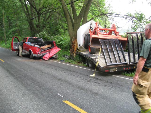 A crash on Route 472 in East Nottingham.