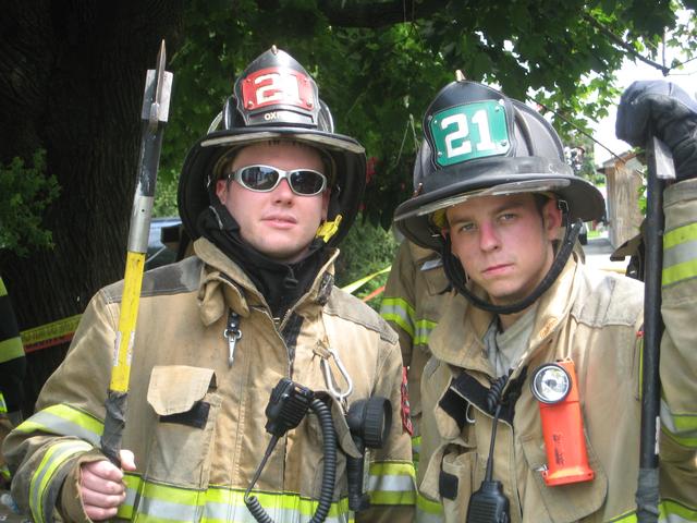 Firefighters Matt Groseclose and Craig Anderson