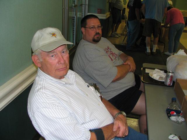 Fire Police Captain Ray Amy with Fire Police Lieutenant Edward Slauch at BINGO.