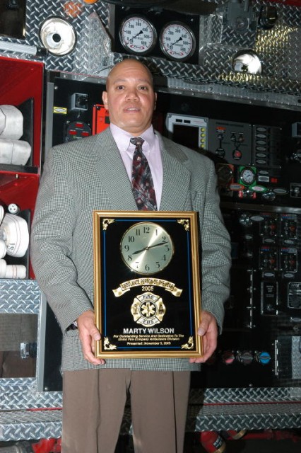 2005 EMS Person of the Year Marty Wilson.