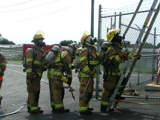 Fire training in West Chester.