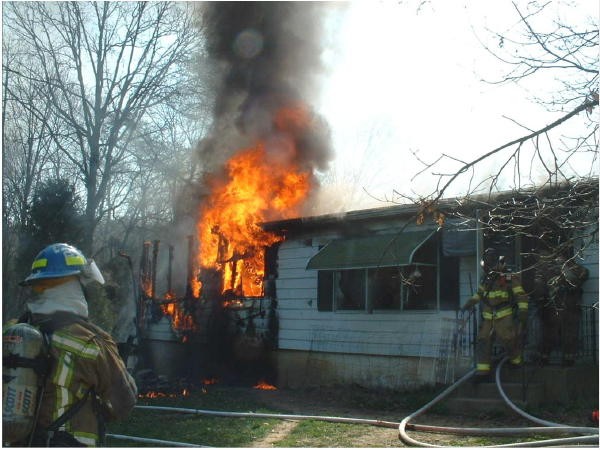 House fire on Barren Road.