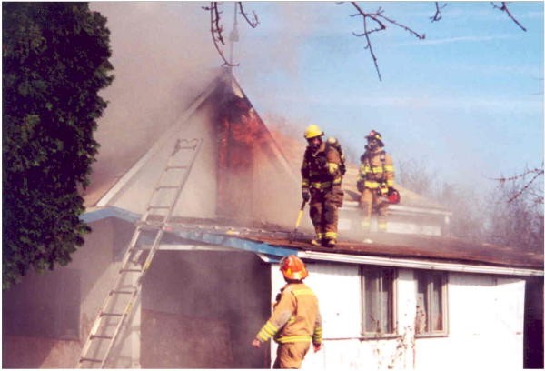 House fire on West Ridge Road.