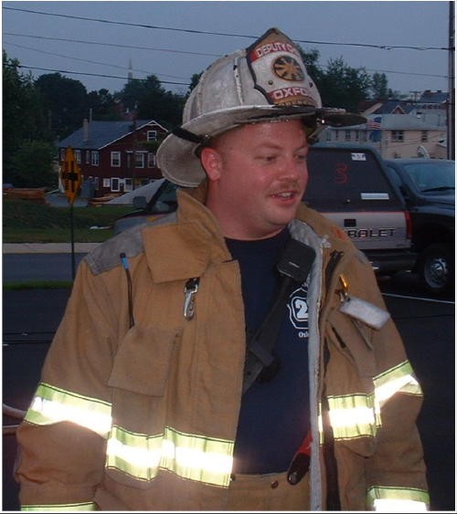 Deputy Chris Obenchain at an evening training.