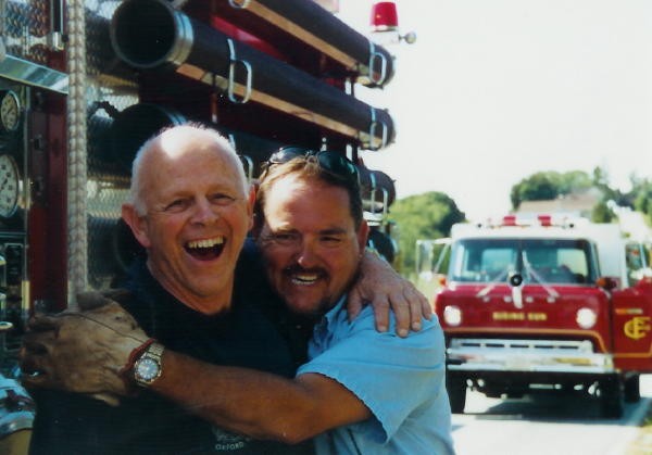 Dave Vining and Frank Hersh at a Grant Street house fire.