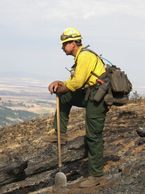 Mike Nelson out west overlooking a valley.