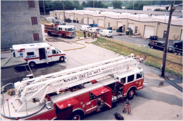 Fire training in West Chester.